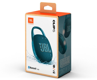 Колонка порт. JBL Clip 5 синий 7W Mono BT 1400mAh (JBLCLIP5BLU) от магазина РЭССИ