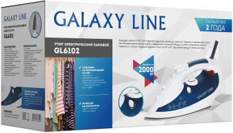 Утюг Galaxy Line GL6102 2000Вт синий/белый от магазина РЭССИ