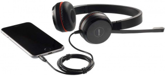 Наушники с микрофоном Jabra Evolve 30 II MS черный 1.2м накладные оголовье (5399-823-309) от магазина РЭССИ
