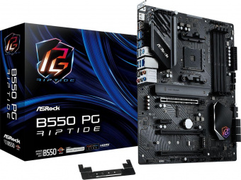 Материнская плата Asrock B550 PG RIPTIDE Soc-AM4 AMD B550 4xDDR4 ATX AC`97 8ch(7.1) 2.5Gg RAID+HDMI от магазина РЭССИ