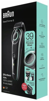 Триммер Braun BT3341 черный/мятный 6Вт (насадок в компл:2шт) от магазина РЭССИ