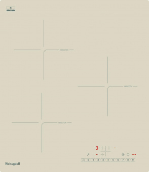 Индукционная варочная поверхность Weissgauff HI 430 GSC бежевый от магазина РЭССИ