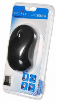 Мышь Оклик 605SW черный оптическая (1200dpi) беспроводная USB для ноутбука (3but) от магазина РЭССИ