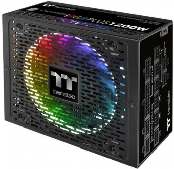 Блок питания Thermaltake ATX 1200W Toughpower iRGB Plus 80+ platinum (24+4+4pin) APFC 140mm fan color LED 12xSATA Cab Manag RTL от магазина РЭССИ