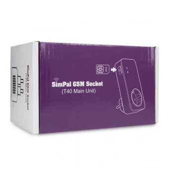 Умная розетка с GSM модулем и датчиком температуры Simpal T40-V2 от магазина РЭССИ