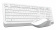 Клавиатура + мышь A4Tech Fstyler FG1010S клав:белый/серый мышь:белый/серый USB беспроводная Multimedia Touch (FG1010S WHITE) от магазина РЭССИ
