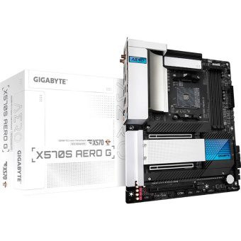 Материнская плата Gigabyte X570S AERO G Soc-AM4 AMD X570 4xDDR4 ATX AC`97 8ch(7.1) 2.5Gg RAID+DP от магазина РЭССИ