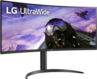 Монитор LG 34" UltraWide 34WP65C-B черный VA LED 21:9 HDMI M/M матовая HAS Piv 300cd 178гр/178гр 3440x1440 DP 2K USB 7.7кг от магазина РЭССИ