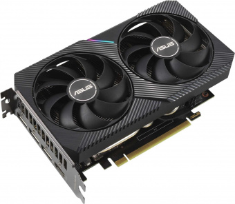 Видеокарта Asus PCI-E 4.0 DUAL-RTX3060TI-O8G-MINI-V2 NVIDIA GeForce RTX 3060Ti 8192Mb 256 GDDR6 1680/14000 HDMIx1 DPx3 HDCP Ret от магазина РЭССИ