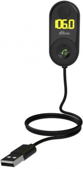 Автомобильный FM-модулятор Ritmix FMT-B400 черный MicroSD BT USB (80000850) от магазина РЭССИ