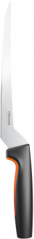 Нож кухонный Fiskars Functional Form 1057540 стальной филейный лезв.216мм прямая заточка черный/оранжевый от магазина РЭССИ