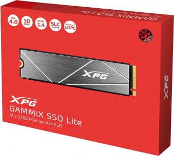Накопитель SSD A-Data PCI-E 4.0 x4 512Gb AGAMMIXS50L-512G-CS XPG Gammix S50 Lite M.2 2280 от магазина РЭССИ