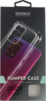 Чехол (клип-кейс) BoraSCO для Apple iPhone 15 Plus прозрачный (72406) от магазина РЭССИ