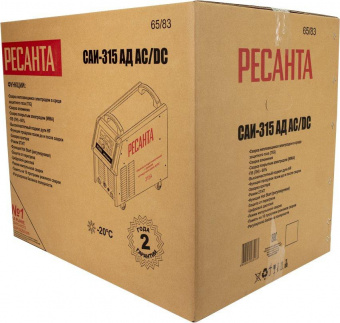 Сварочный аппарат Ресанта САИ-315АД инвертор MMA DC/TIG DC 13.8кВт от магазина РЭССИ