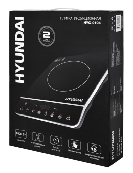 Плита Индукционная Hyundai HYC-0104 черный стеклокерамика (настольная) от магазина РЭССИ