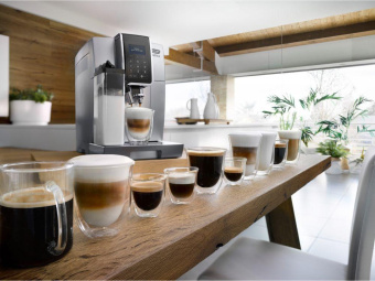 Кофемашина Delonghi Dinamica ECAM350.75.S 1450Вт серебристый от магазина РЭССИ