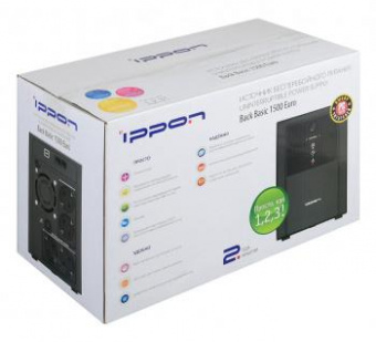Источник бесперебойного питания Ippon Back Basic 1500 Euro 900Вт 1500ВА черный от магазина РЭССИ