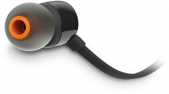 Гарнитура вкладыши JBL Tune 110 1.2м черный проводные в ушной раковине (JBLT110BLK) от магазина РЭССИ