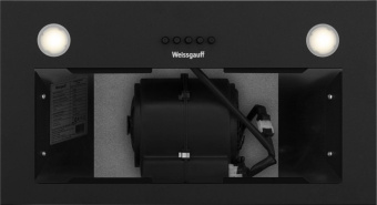 Вытяжка встраиваемая Weissgauff Leaf 600 PB Full Black Enamel черный управление: кнопочное (1 мотор) от магазина РЭССИ