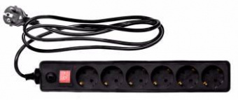 Сетевой фильтр Buro 600SH-16-1.8-B 1.8м (6 розеток) черный (коробка) от магазина РЭССИ