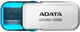 Флеш Диск A-Data 32Gb UV240 AUV240-32G-RWH USB2.0 белый/голубой от магазина РЭССИ