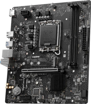 Материнская плата MSI PRO H610M-S DDR4 Soc-1700 Intel H610 2xDDR4 mATX AC`97 8ch(7.1) GbLAN+HDMI от магазина РЭССИ