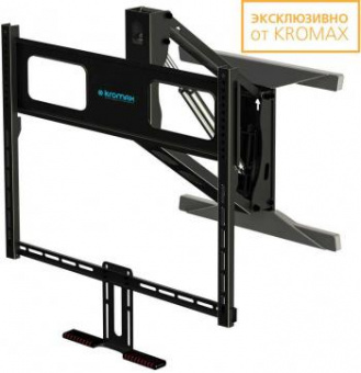 Кронштейн для телевизора Kromax ATLANTIS-99 черный 40"-65" макс.35кг настенный поворот и наклон верт.перемещ. от магазина РЭССИ
