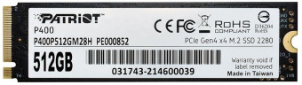 Накопитель SSD Patriot PCI-E 4.0 x4 512Gb P400P512GM28H P400 M.2 2280 от магазина РЭССИ