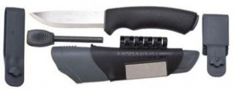 Нож Morakniv Bushcraft Survival (11835) стальной разделочный лезв.109мм прямая заточка черный от магазина РЭССИ