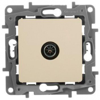 Розетка телев. Legrand Etika 672351 скрыт. слоновая кость от магазина РЭССИ