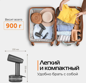 Отпариватель ручной Red Solution HS700 1600Вт серый от магазина РЭССИ