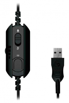 Наушники с микрофоном A4Tech Bloody G575 черный 2м мониторные USB оголовье (G575 USB/ BLACK) от магазина РЭССИ