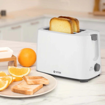 Тостер Vitek VT-1587 700Вт белый от магазина РЭССИ