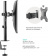 Кронштейн для мониторов Onkron D101E черный 13"-34" макс.10кг настольный поворот и наклон от магазина РЭССИ