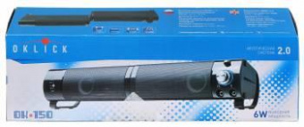 Колонки Оклик OK-150 HW2 2.0 черный 4Вт от магазина РЭССИ