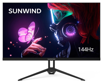 Монитор SunWind 27" SUN-M27BA108 черный IPS 16:9 HDMI матовая 280cd 178гр/178гр 2560x1440 144Hz G-Sync DP FHD 4.2кг от магазина РЭССИ