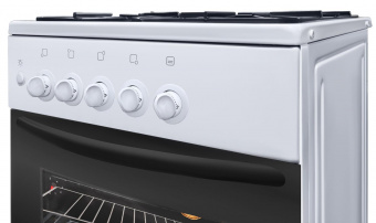 Плита Газовая Starwind SRGG521 белый (стеклянная крышка) реш.сталь от магазина РЭССИ