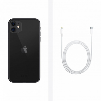 Смартфон Apple A2221 iPhone 11 128Gb 4Gb черный моноблок 3G 4G 1Sim 6.1" 828x1792 iOS 15 12Mpix 802.11 a/b/g/n/ac/ax NFC GPS GSM900/1800 GSM1900 TouchSc Protect от магазина РЭССИ