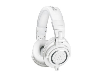 Наушники мониторные Audio-Technica ATH-M50X 1.2м белый проводные оголовье (15117335) от магазина РЭССИ