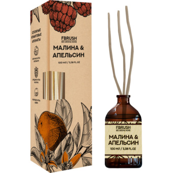 Диффузор Fbrush BIO AROMA HOME Малина и Апельсин 100 мл DBIO100-8 от магазина РЭССИ