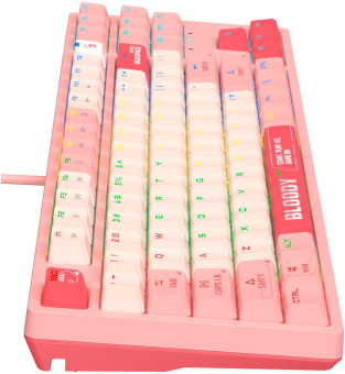 Клавиатура A4Tech Bloody S87 Energy механическая розовый USB for gamer LED (S87 USB ENERGY PINK) от магазина РЭССИ
