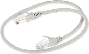 Патч-корд Premier 5-970 0.5 UTP 4 пары cat.5E CCA molded 0.5м серый RJ-45 (m)-RJ-45 (m) от магазина РЭССИ