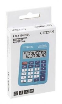 Калькулятор карманный Citizen Cool4School LC-110NRBL голубой 8-разр. от магазина РЭССИ