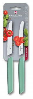 Набор ножей кухон. Victorinox Swiss Modern (6.9006.11W41B) компл.:2шт мятный блистер от магазина РЭССИ