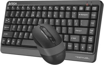 Клавиатура + мышь A4Tech Fstyler FGS1110Q клав:черный/серый мышь:черный/серый USB беспроводная Multimedia от магазина РЭССИ