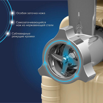 Мясорубка Аксион М63.02 2000Вт бежевый от магазина РЭССИ
