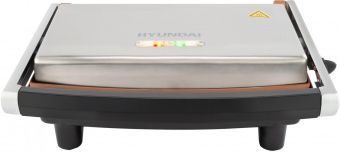 Электрогриль Hyundai HYG-1072 1600Вт серебристый/черный от магазина РЭССИ
