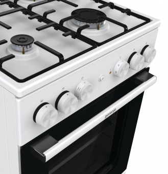 Плита Комбинированная Gorenje GK5A21WH белый/черный (стеклянная крышка) реш.сталь от магазина РЭССИ