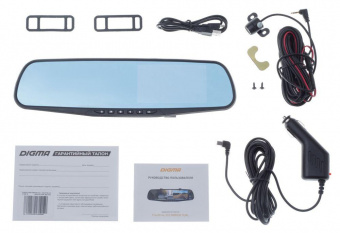 Видеорегистратор Digma FreeDrive 303 MIRROR DUAL черный 5Mpix 1080x1920 1080p 120гр. GP2248 от магазина РЭССИ