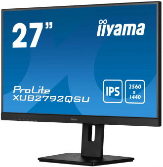 Монитор Iiyama 27" XUB2792QSU-B5 черный IPS LED 5ms 16:9 DVI HDMI M/M матовая HAS Piv 1000:1 350cd 178гр/178гр 2560x1440 DP WQ USB 6.1кг от магазина РЭССИ